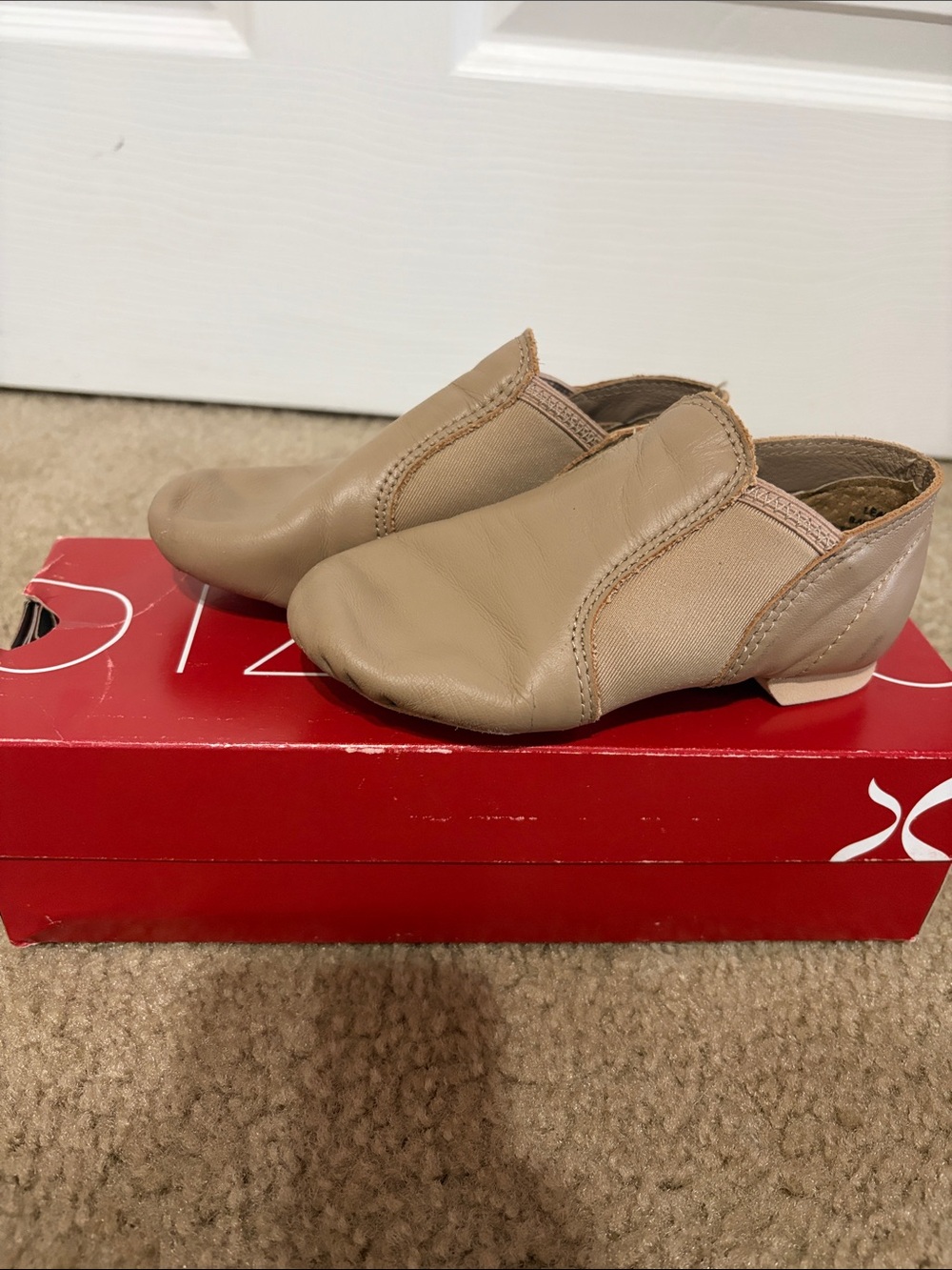 Capezio Camel Slip On Jazz Dance Shoe
